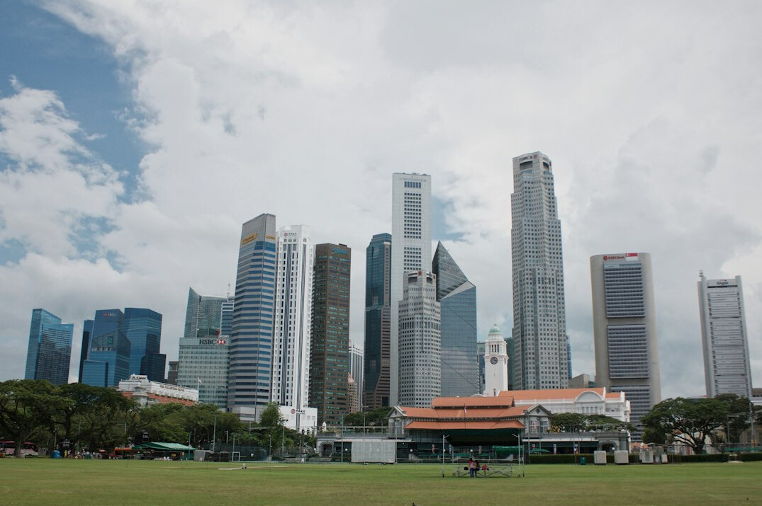 Singapore central business district skyscrapers during the day