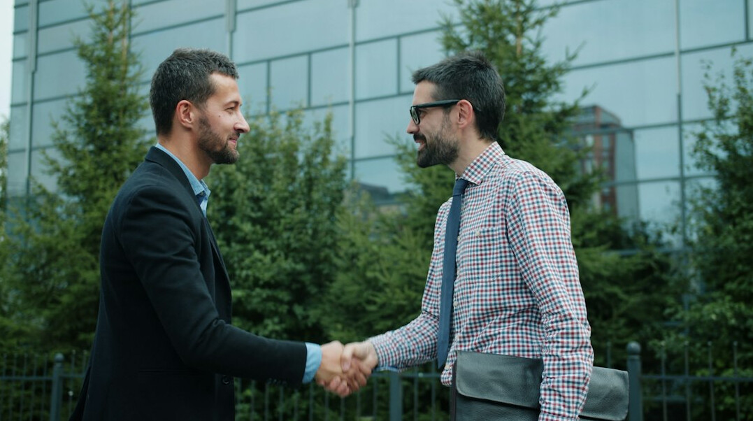 successful business handshake